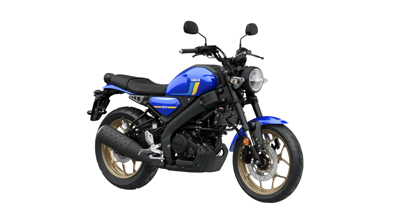 2024 Yamaha XS125 Motorrad in Blau.