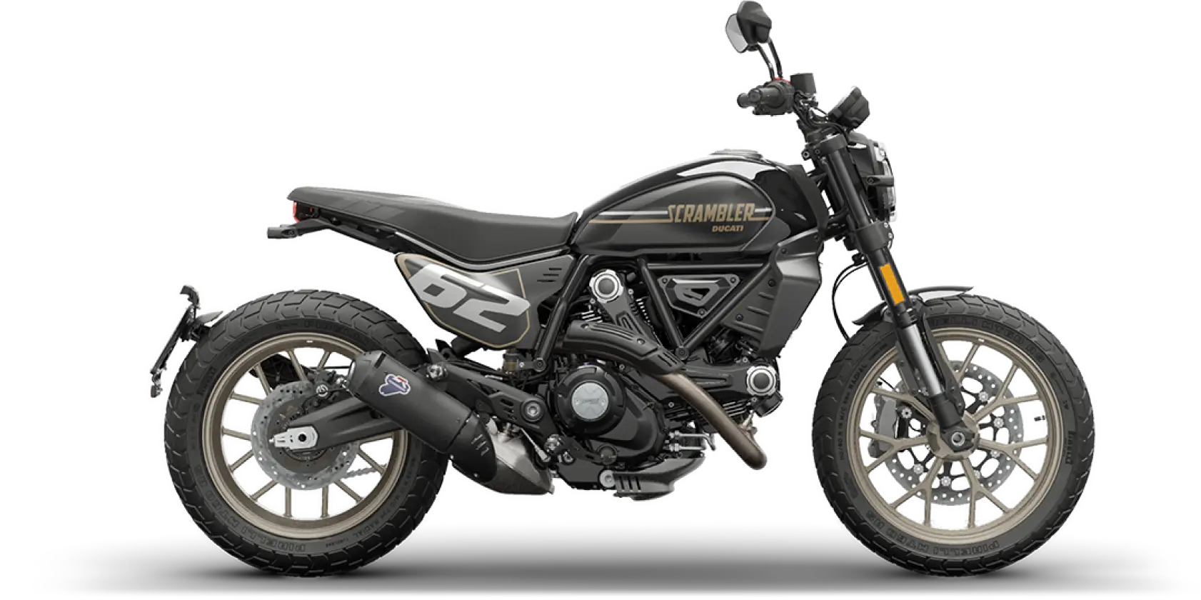 Ducati Scrambler Full Throttle Ducati Scrambler Full Throttle Motorrad, seitliche Ansicht.