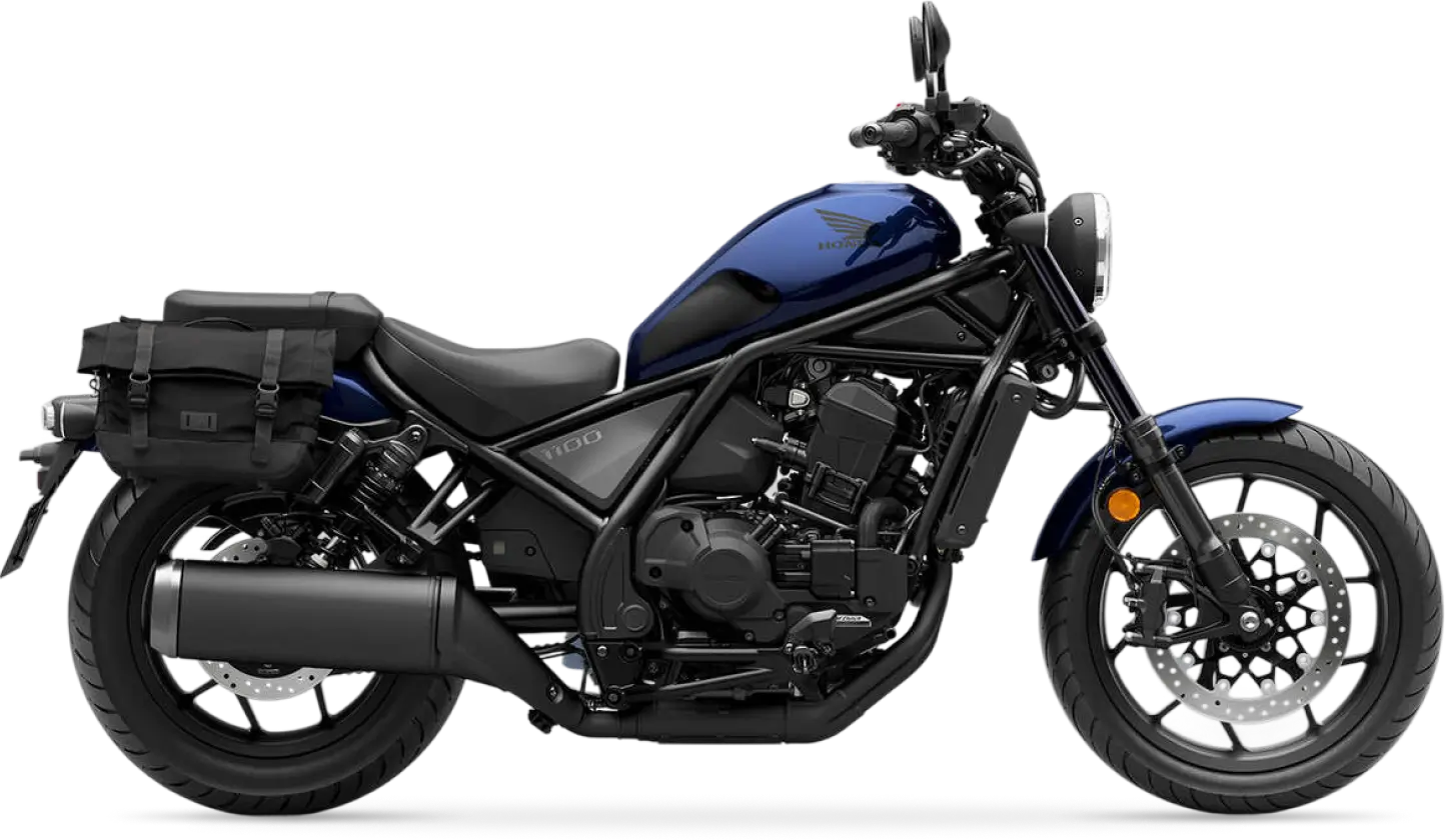 Honda CMX1100 Rebel Honda CMX1100 Rebel Motorrad, seitliche Ansicht.