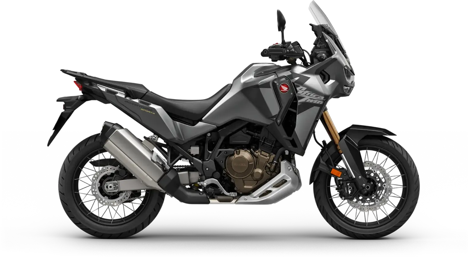 Honda CRF1100L Africa Twin Adventure Sports ES Honda CRF1100L Africa Twin Adventure Sports ES Motorrad, seitliche Ansicht.
