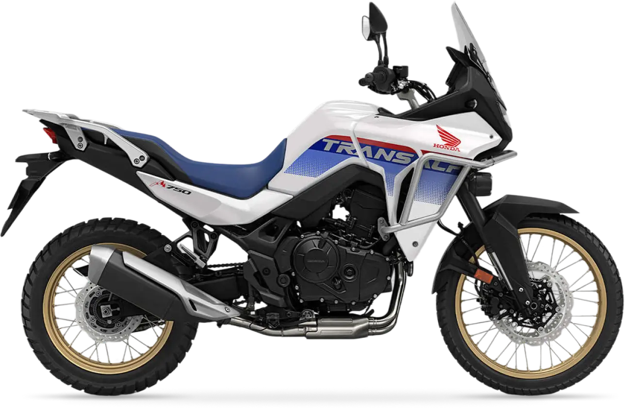Honda XL750 Transalp Honda XL750 Transalp Motorrad, Seitenansicht.