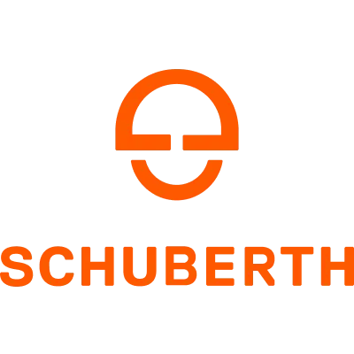 Schuberth Logo des Unternehmens Schuberth in Orange.