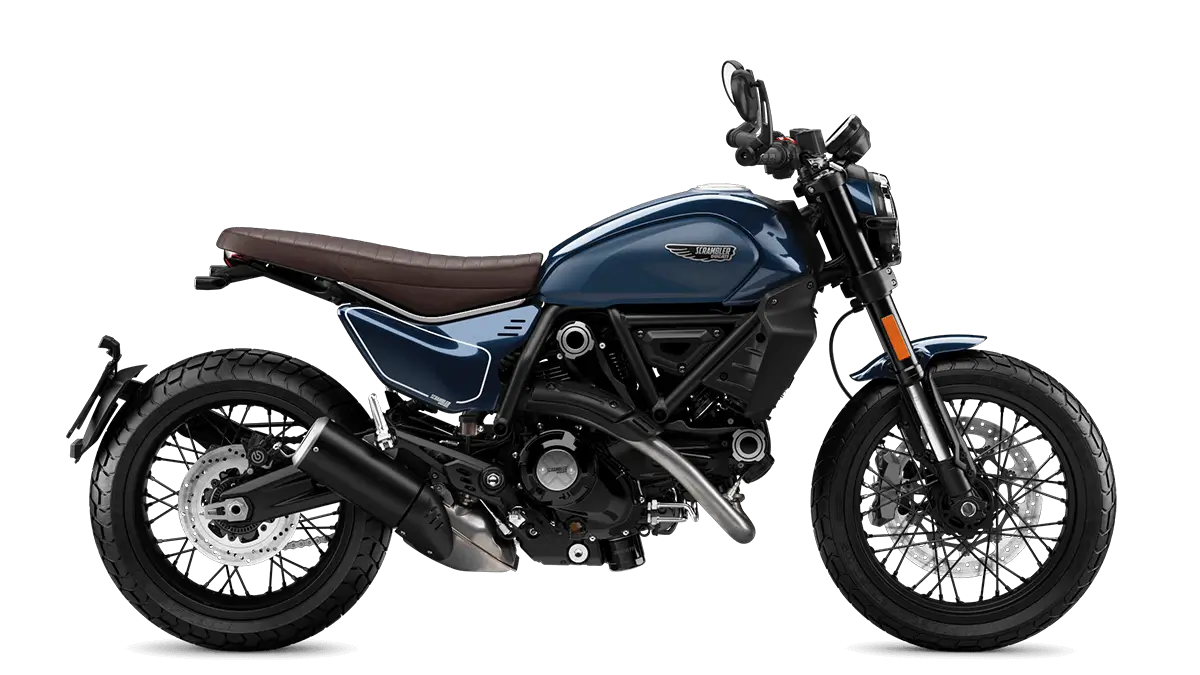 Scrambler-Ducati-Nightshift-stream Ducati Scrambler Nightshift Motorrad in Seitenansicht.