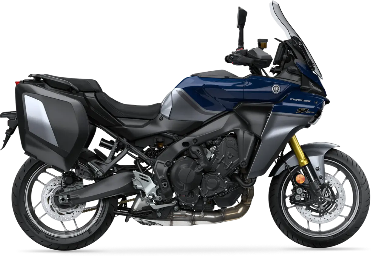 Yamaha TRACER 9 GT+ Yamaha TRACER 9 GT Motorrad in seitlicher Ansicht.