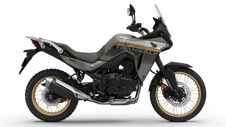Honda Transalp Motorrad, seitliche Ansicht.
