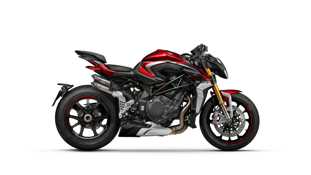 main-m Eine MV AGUSTA BRUTALE 1000 RR, seitlich abgebildet.